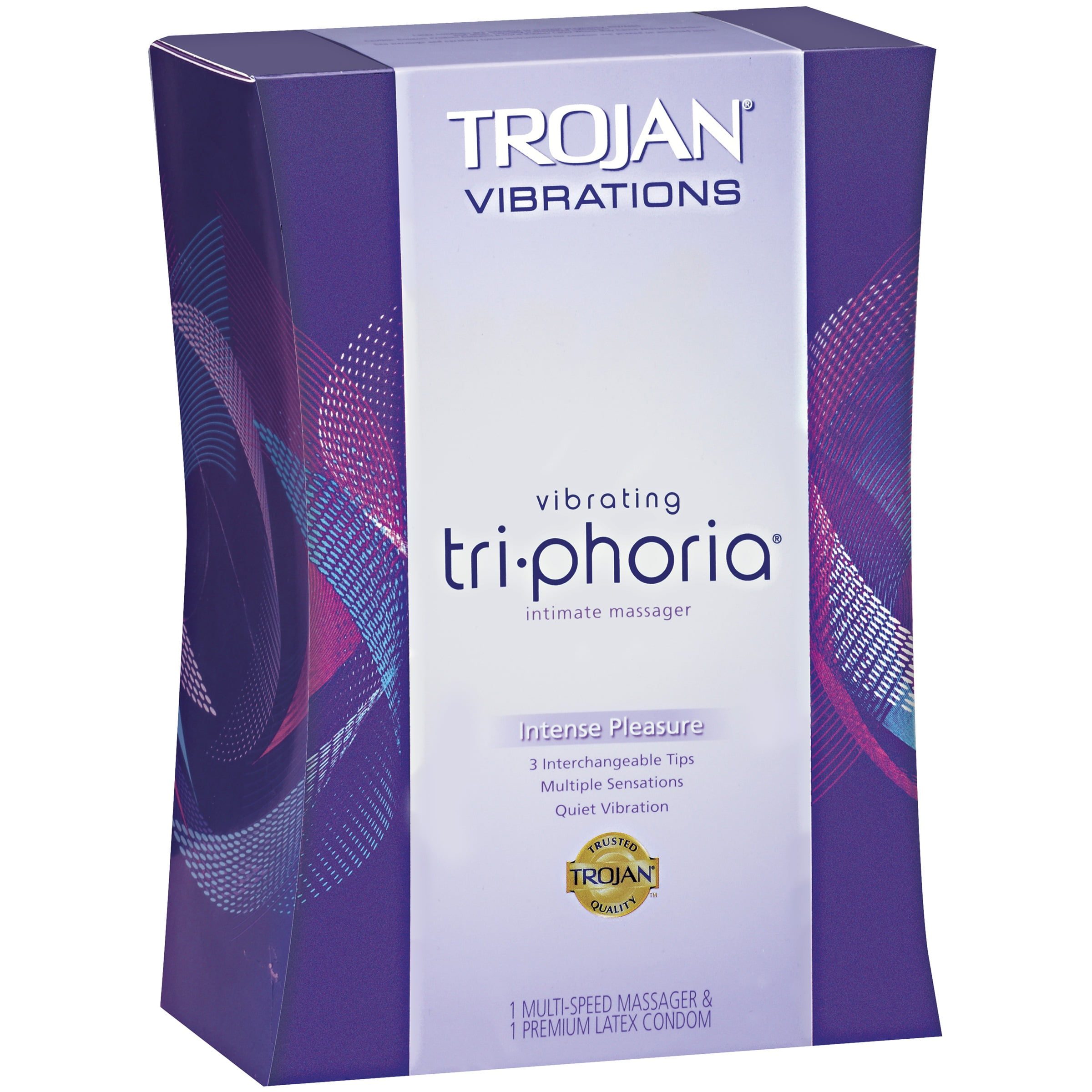 TROJAN Vibrations Vibrating Tri Phoria Intimate Personal Massager