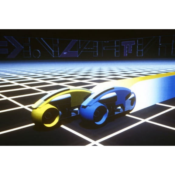 TRON gaming image of Tron race cars 24x36 Poster