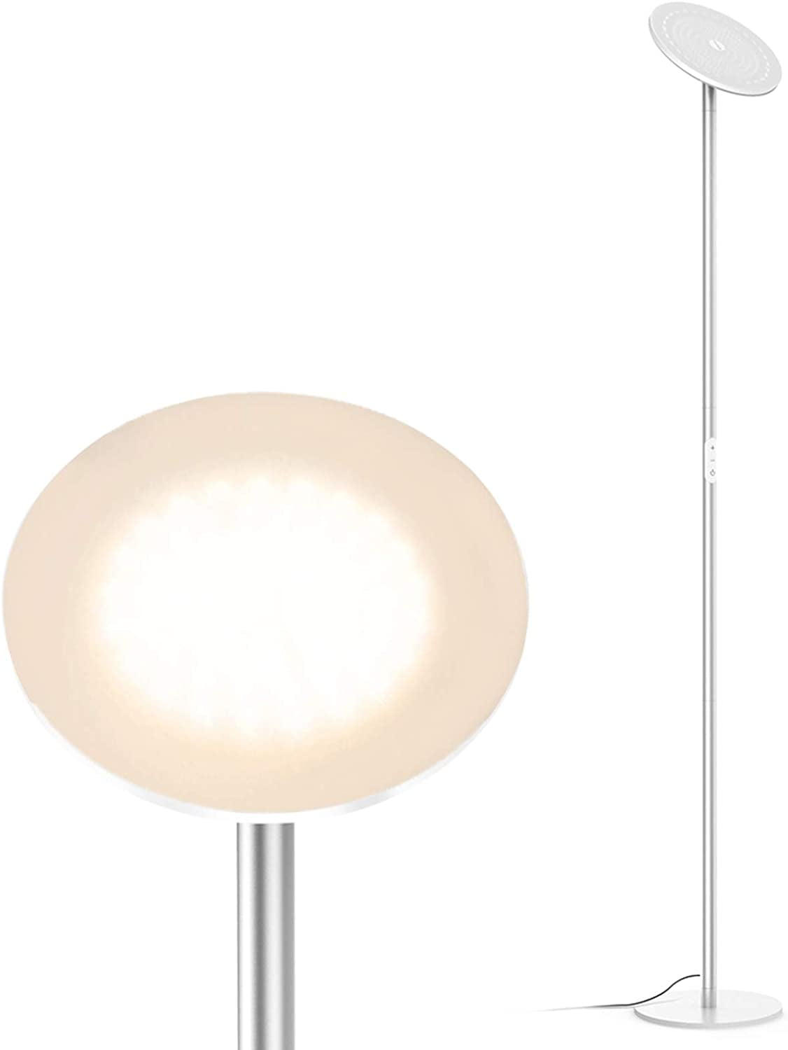 Trond led torchiere floor lamp cheap dimmable 30w 5500k natural daylight