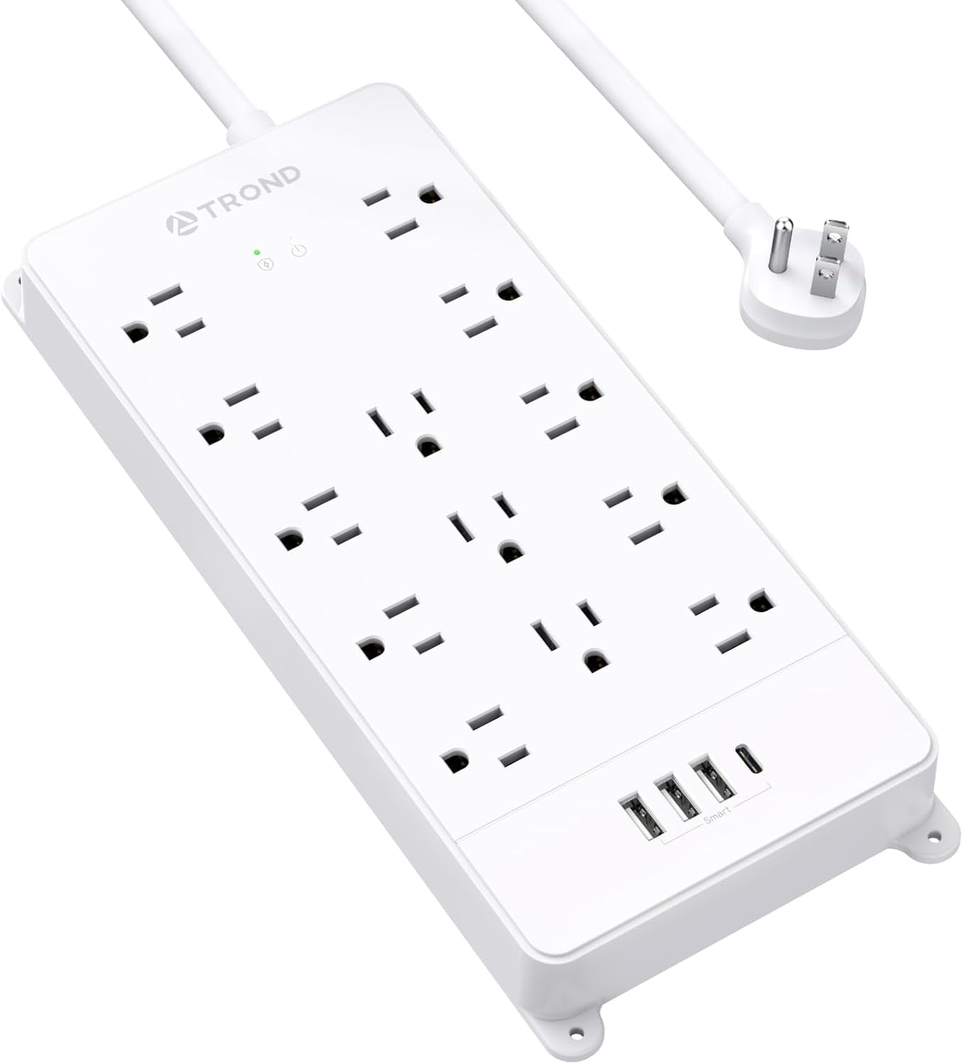 Heavy Duty Power Strip Surge Protector,20A 2500W,Widely 12
