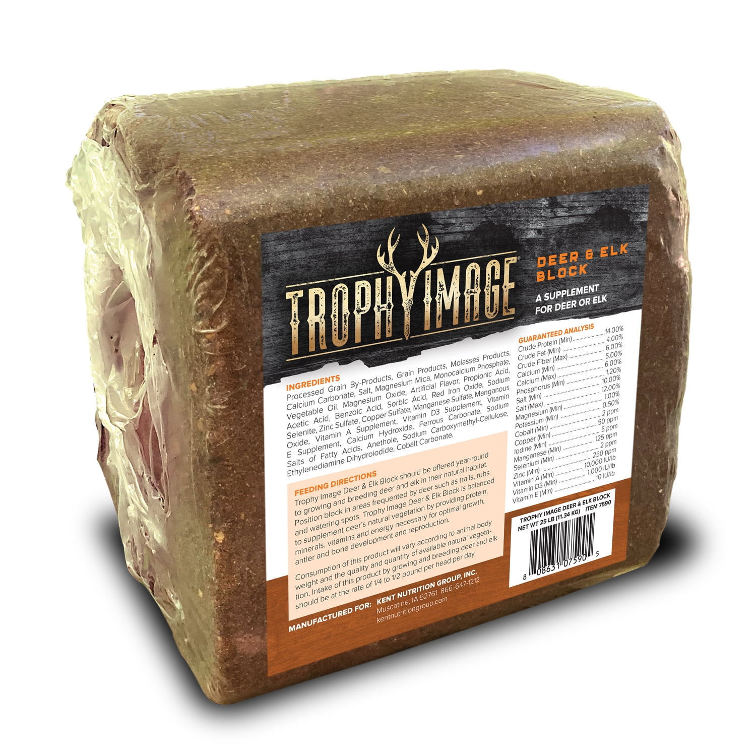 TROPHY IMAGE Deer & Elk Attractant Mineral Block 25 Pound