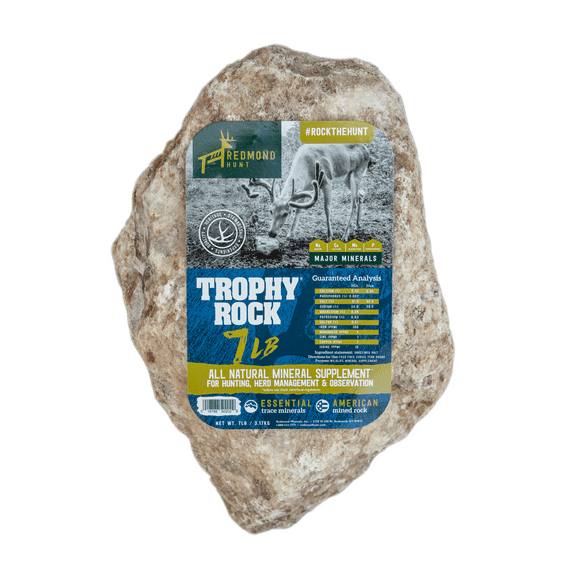 Trophy Rock Redmond All-Natural Mineral Rock/Salt Lick, Attract Deer and Big Game (7 lb)