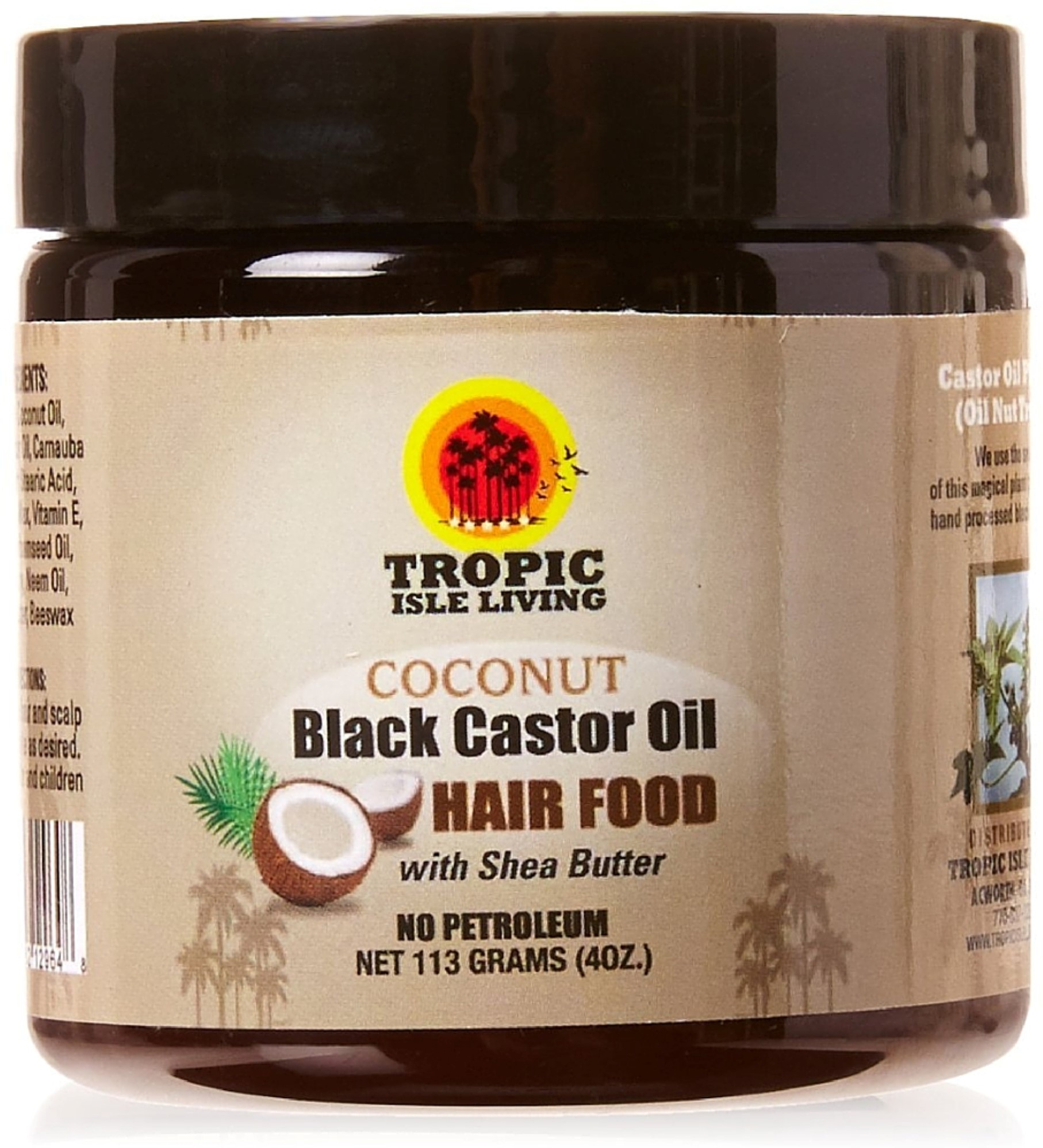 TROPIC ISLE Living Hair Food Coconut Jamaican Black Castor Hair Oil, 4 oz - image 1 of 3