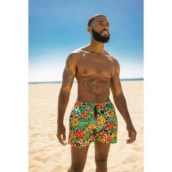 TROPICAL BAE MENS SWIM TRUNKS