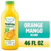 Tropicana Essentials 46 Fl Oz Orange Mango No Pulp Juice Beverage Blend With Assorted Fruit