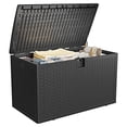 thumbnail image 1 of TROPOW 120 Gal Resin Deck Box, Waterproof Lockable Outdoor Storage Box, Versatile Outside Container for Package Parcels, Patio Furniture Cushions, Garden Tools & Pool Accessories, 1 of 7
