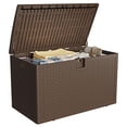 thumbnail image 1 of TROPOW 120 Gal Resin Deck Box, Waterproof Lockable Outdoor Storage Box, Versatile Outside Container for Package Parcels, Patio Furniture Cushions, Garden Tools & Pool Accessories, 1 of 7
