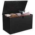 thumbnail image 1 of TROPOW 120 Gal Resin Deck Box, Waterproof Lockable Outdoor Storage Box, Versatile Outside Container for Package Parcels, Patio Furniture Cushions, Garden Tools & Pool Accessories, 1 of 9