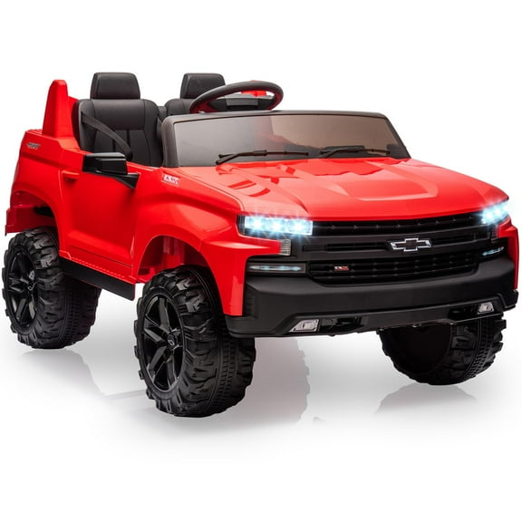 TROPOW 24 Volt Ride On Toys for Boys,Electric Wheels Car for Kids Ride On Toys Battery Powered Wheels Truck with Remote Control, Mp3,Bluetooth Speaker,Led Lights,Red