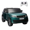 thumbnail image 1 of TROPOW 24 Volt Ride On Toys for Boys,Licensed Land Rover Electric Car for Kids 7AH Battery Dual 240W Motors Parent Remote Contro LED Headlight,Music Player & Horn,Green, 1 of 9