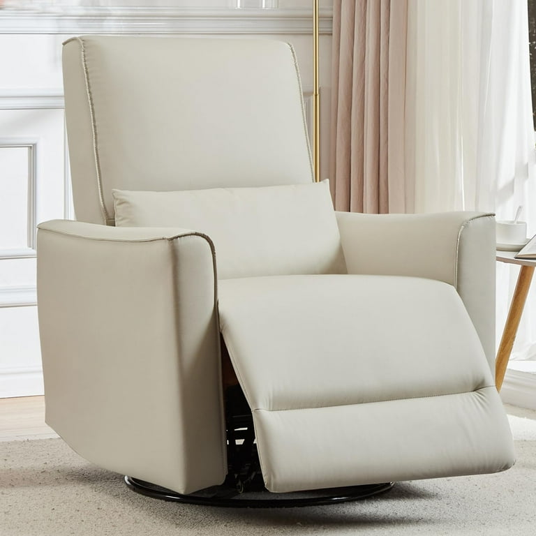 TROPOW 360° Swivel, Rocking Chair Nursery, Glider Rocker Recliner