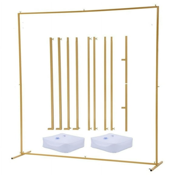 TROPOW Arch Backdrop Stand,8.2 x 8.2 FT Square Backdrop Stand, Balloon Arch Stand for Birthday Party Anniversary Wedding Decoration