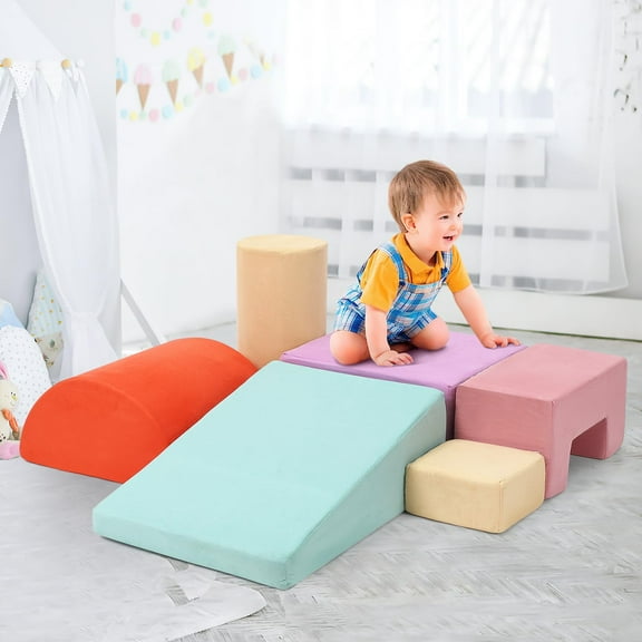 TROPOW Baby Foam Climbing Blocks, Climbing Toys for Toddlers, Kids Soft Play Climbing for Boys & Girls,Foam Play Gym Playtime Corner Climber