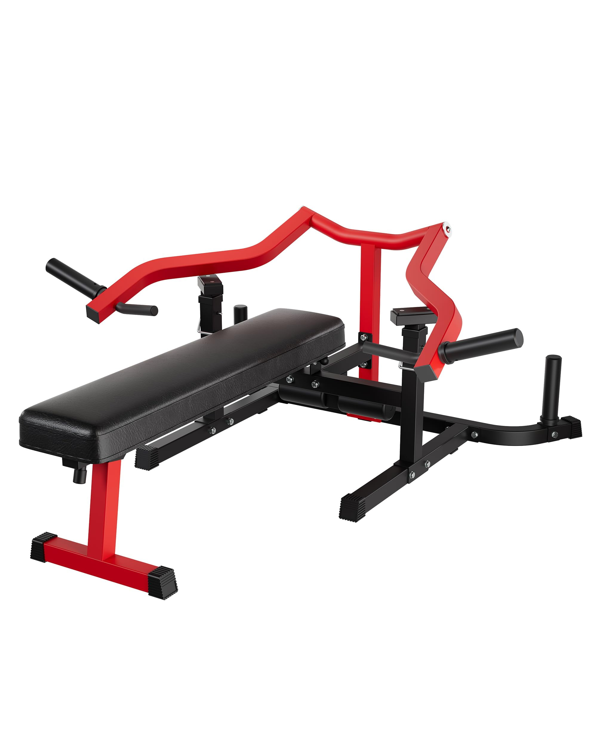 TROPOW Bench Press Machine, 3-in-1 Chest Press Machine, with Independent Converging Arms, Adjustable Flat/Incline/Decline Bench for Home Gym, Chest, AB Workouts, Shoulder Training