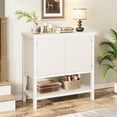 thumbnail image 1 of TROPOW Cabinet Sideboard Buffet Kitchen Storage Cabinet Cupboard Console Table Wood Coffee Bar Cabinet with Storage Shelf Liquor Accent Cabinet for Living Room Dining Room Hallway, 1 of 6