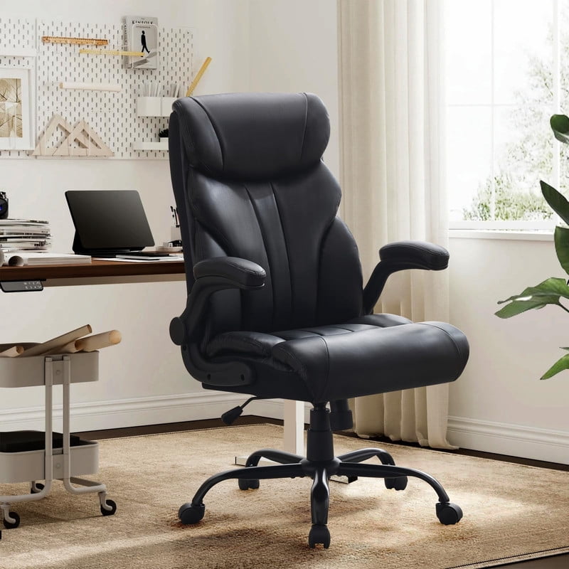 Solid Base Computer Chair TROPOW Computer Gaming Chair with Foot Rest, Ergonomic High Back Heavy ...