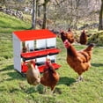 thumbnail image 1 of TROPOW CuisinSmart Nesting Boxes for Chickens, 6/8/10-Holes Chicken Nesting Boxes, Chicken Laying Box with Lid Cover, Roll Away Nest Box for Chicken Coop to Protect Eggs, Green/Red, 1 of 7