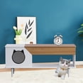 thumbnail image 1 of TROPOW End Table Coffee Table Tea Table HGS-058 XD903 Particle Board Cat Litter Cabinet, Multi-Functional and Stylish Living Room Furniture, 1 of 7