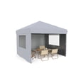 thumbnail image 1 of TROPOW Gazebos for Gardens,10x10 Pop Up Canopy Tent with 3 Removable Sidewalls Outdoor Canopy One-Person Set Up Heavy Duty Commercial Instant Tent Shelter,Gray, 1 of 7