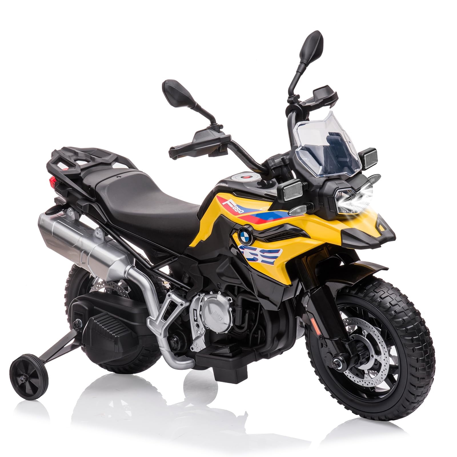 TROPOW Kids Cars Electric Ride On,Kids Motorcycle, 12V 7Ah Licensed BMW Ride On Motorcycle for Toddlers with 2 Speeds, LED Headlights,and Training Wheels, Ride On Toy,Christmas Gift for Kids