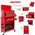 thumbnail image 1 of TROPOW Rolling Tool Chest, 8 Drawers Rolling Tool Chest with Wheels, Portable Rolling Tool Box on Wheels, High Capacity Tool Chest Organizer for Garage, Workshop, Home Crafts Use,Red, 1 of 7
