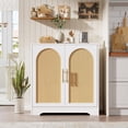 thumbnail image 1 of TROPOW Sideboard Buffet Cabinet - Credenza Storage with 2 Rattan Doors and Shelves, Modern Console Table Accent Coffee Bar Cabinet for Living Room, Kitchen, Hallway, Dining Room, Entryway, 1 of 7