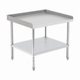 thumbnail image 1 of TROPOW Stainless Steel Grill Stand Table, NSF Certified, 400 lbs Capacity, Adjustable Legs, 3-Sided 2" Edge Baffle for Kitchen, Restaurant, Hotel, 1 of 5