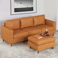 thumbnail image 1 of TROPOW Storage Ottoman Module for Modular Sectional Sofa, Square Ottoman Module for Sectional Sleeper Sofa, Brown, 1 of 7
