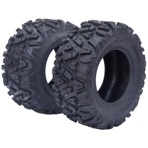 TROPOW Tires, 2-Pack ATV Tires – 26x11-12, 6-Ply, Tubeless, Perfect for Sand, Mud & Off-Road Trails