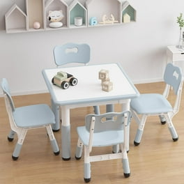 Gift Mark Kids Rectangle Table with Chairs Set, Multiple Colors