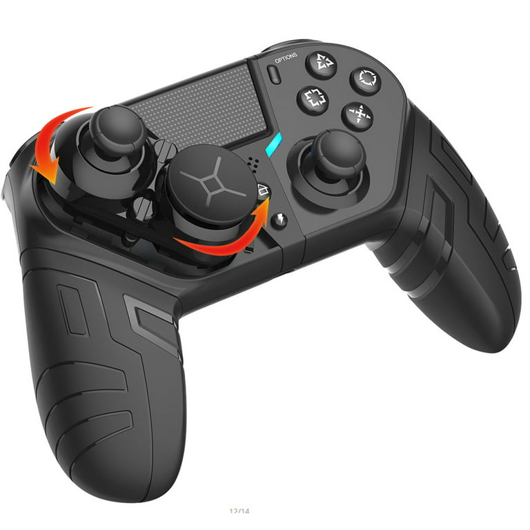 kone Ikke vigtigt Etablering TROPRO Wireless Controller for PS4, Gamepad Joystick Remote Controller with  Back Buttons Compatible with PS4/Pro/Slim/PC/iPhone/Mac,Turbo/Audio  Function/Interchangeable Stick Module - Walmart.com