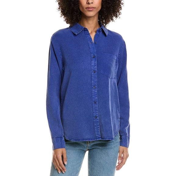 TROVE NEW YORK womens  Juniper Shirt, s, Blue
