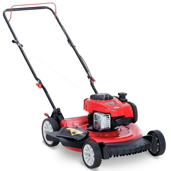 TROY BILT 21 140cc Gas Powered Push Walk-Behind Mower, TriAction Cutting System