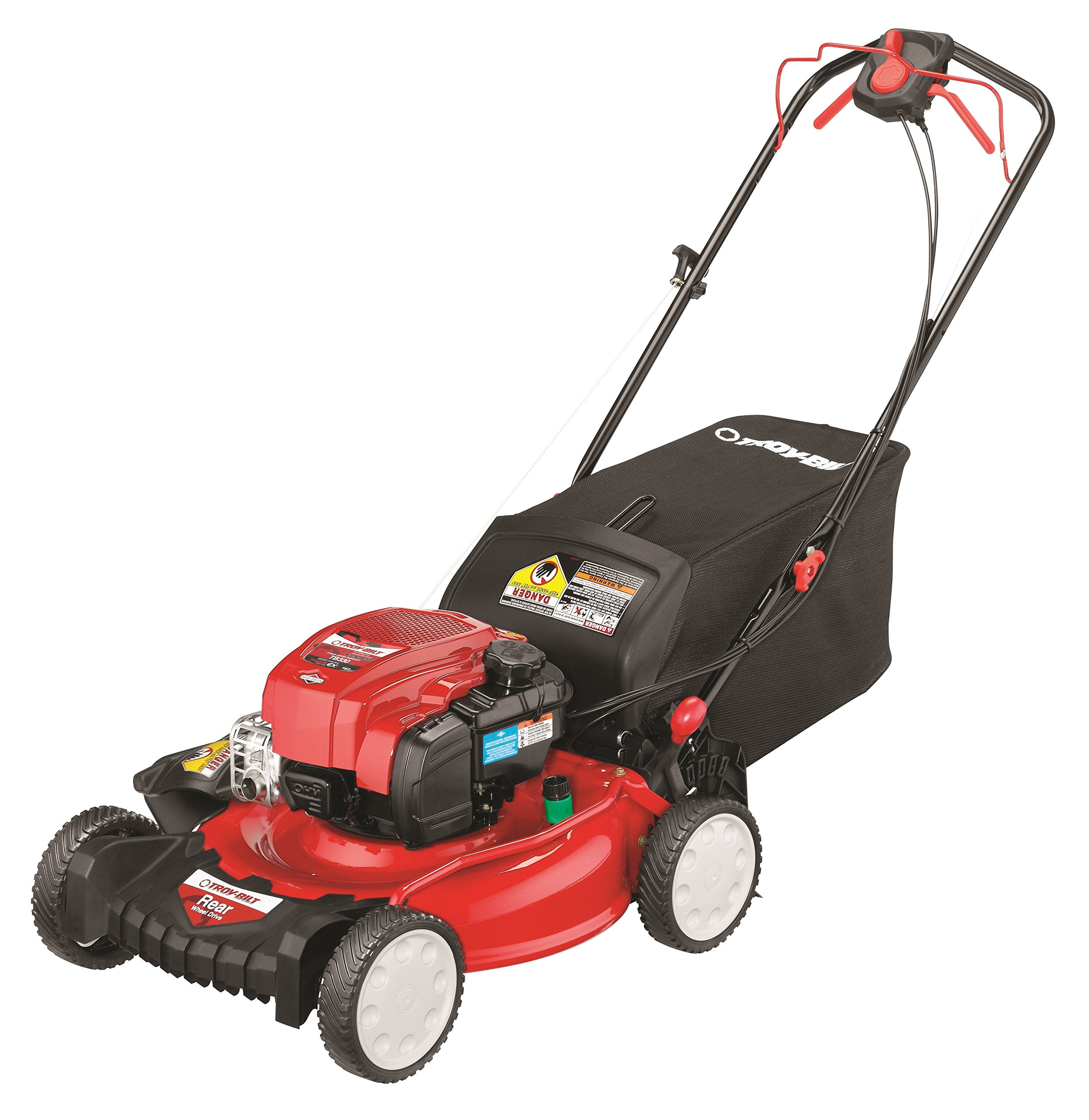 TROY BILT TB330 21” OHV Gas Powered Self-Propelled Walk-Behind Mower, 3-in-1 Mulching Capabilities