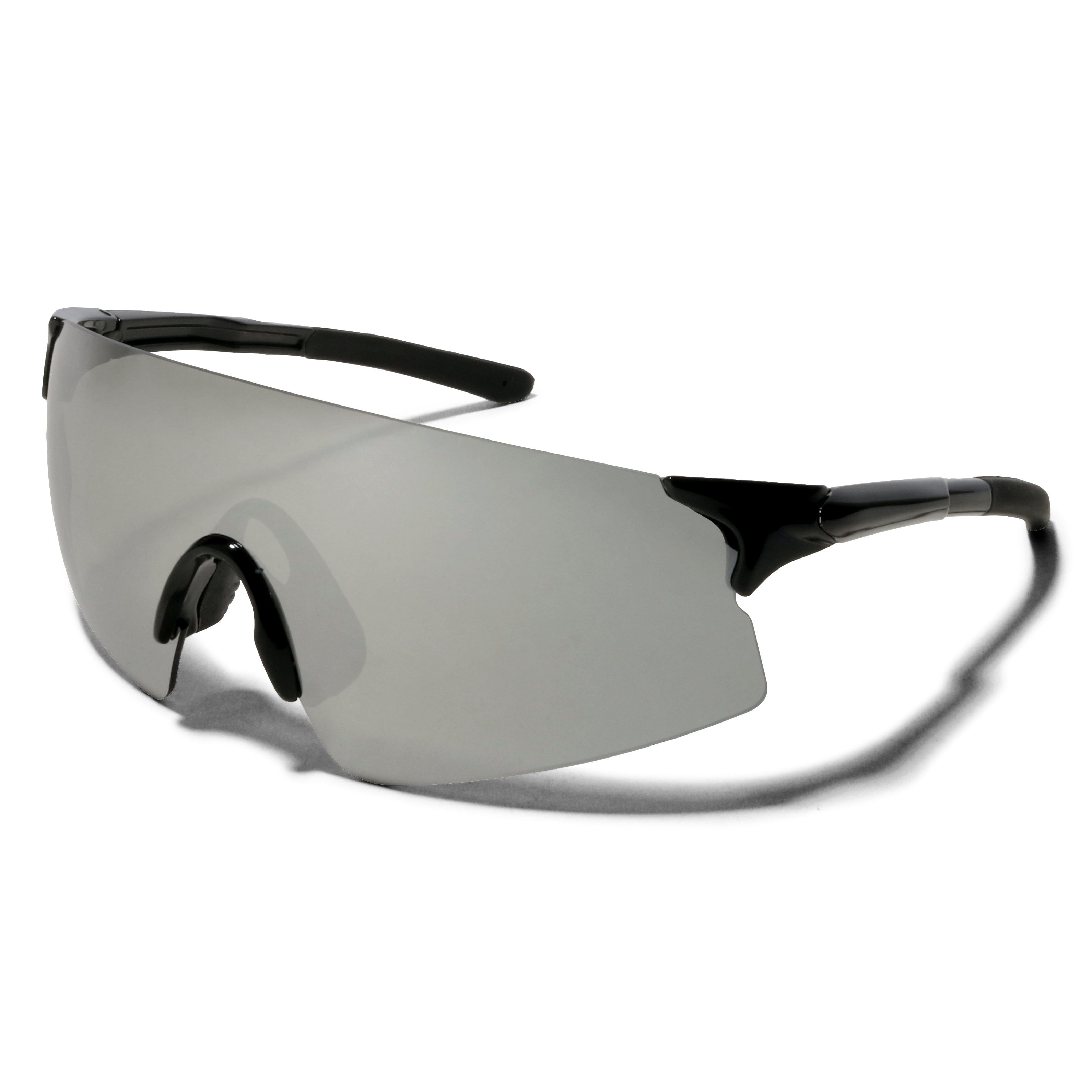 TROY Mirrored Retro Wrap Around Vintage 80s Frameless Mens Womens Sunglasses