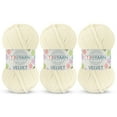 thumbnail image 1 of TROYARN 3 Pack Velvet Yarn for Crocheting - Chenille Yarn, 132 Yards, Size 6, Polyester, 1 of 7