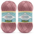 thumbnail image 1 of TROYARN Summer (2- Skeins Pack) Silk Effect Hand Knitting Yarn Crochet Art Lace Craft 100% Microfiber Acrylic 2x100 gr (2x383 yds) (105354 - Rhodonite), 1 of 7
