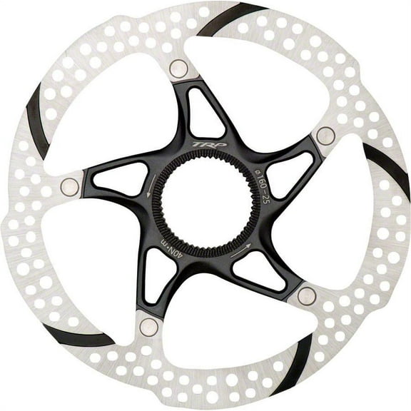 TRP 25 Disc Brake Rotor - 203mm, Center Lock, Silver/Black