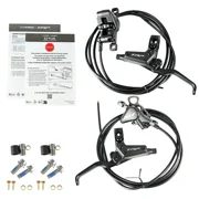 TRP EVO X HD-M9020 Hydraulic Disc Brake Set 2-Piston Caliper F+R , Black, STB3155