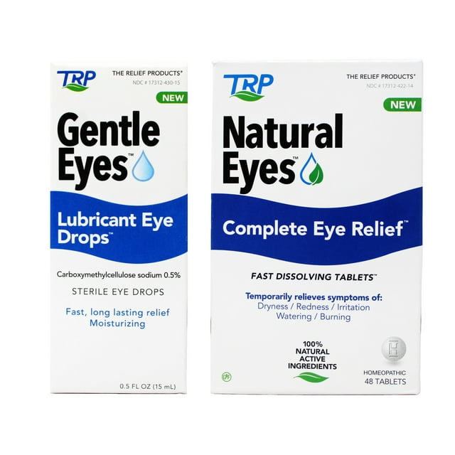 TRP Gentle Eyes Lubricant Eye Drops, Fast Long Lasting Relief