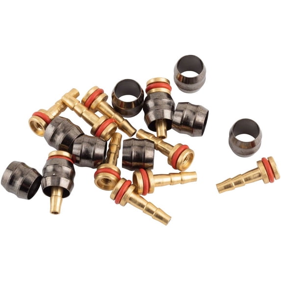 TRP Hydraulic Hose Kit - For 5.0mm Compression Ferrules Brass Inserts O-Rings 10/Each
