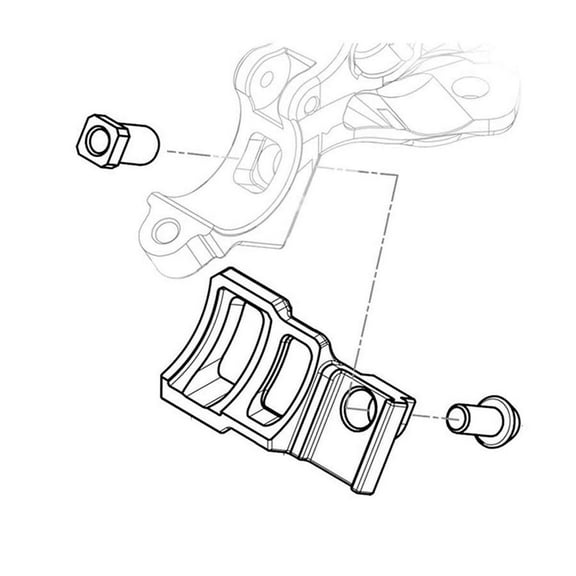 TRP Integrated Mountain Right-Hand Shifter Adapter, Shimano I-Spec II
