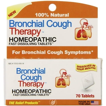 TRP Natural Relief Bronchial Cough Therapy Fast Dissolving Tablets, 70 count
