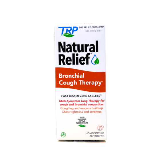 TRP Natural Relief Bronchial Cough Therapy Fast Dissolving Tablets, 70 count