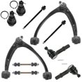 thumbnail image 1 of TRQ 10 Piece Kit Control Arm Ball Joint Tie Rod Sway Bar Link for Chevy GMC PSA59819, 1 of 7