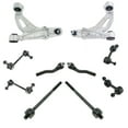 thumbnail image 1 of TRQ 10 Piece Steering Suspension Kit Control Arms Tie Rods Sway Bar End Links PSA64786, 1 of 9