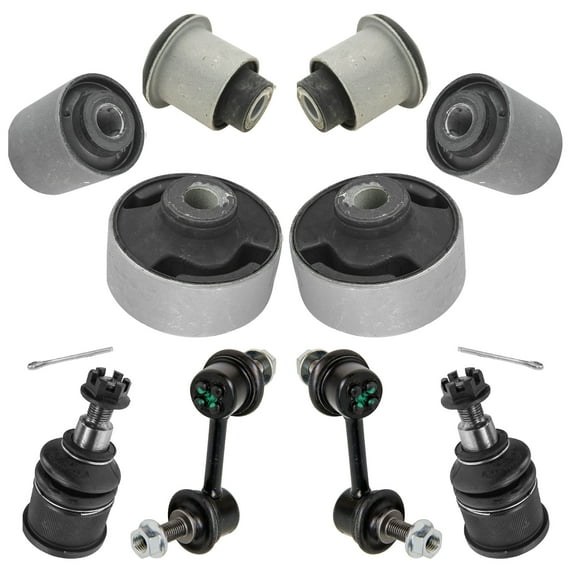 TRQ 10 Suspension Kit Control Arm Bushings lower Ball Joints Sway Bar End Links PSA66411 Fits select: 2003-2007 HONDA ACCORD EX