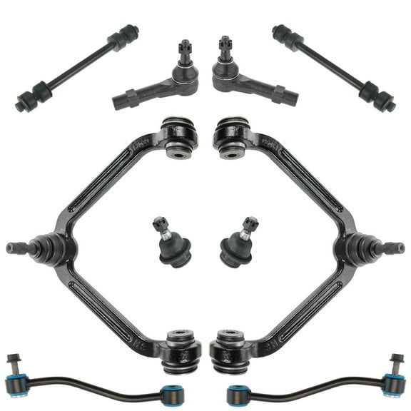 TRQ 10 pc Steering & Suspension Kit Control Arms Ball Joints Sway Bar End Links PSA63432 Fits select: 2001-2005 FORD EXPLORER SPORT TRAC