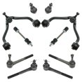 thumbnail image 1 of TRQ 10 pc Steering & Suspension Kit Control Arms Tie Rods Sway Bar End Links New PSA63466, 1 of 10