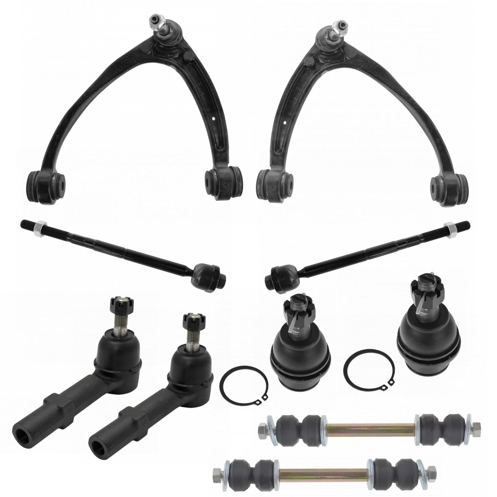 TRQ 10pc Steering & Suspension Kit For 97-99 Dodge Ram 1500 2WD - Ball Joints, Tie Rods, Links